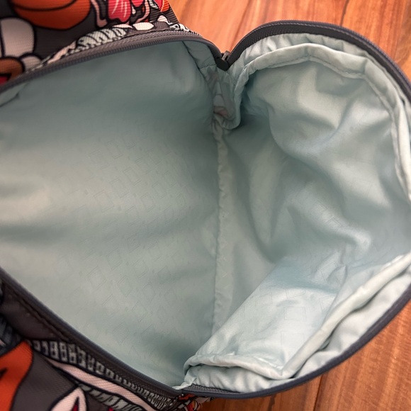 Vera Bradley Gray and Orange Small Backpack with Stylish Design